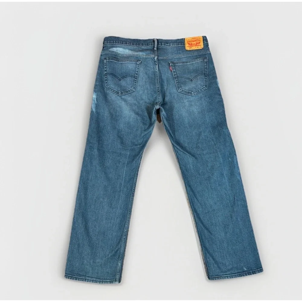 Levi's 569 Loose Straight Jeans Mens W36 L32 Blue Medium Wash Denim